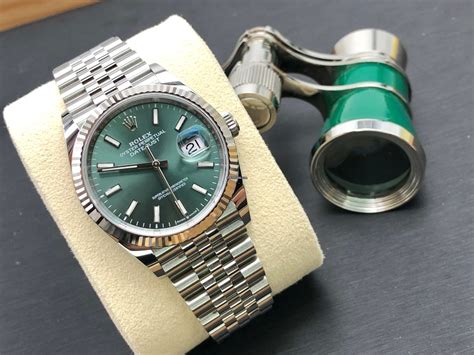 mint green dial rolex|Rolex datejust 36mm green.